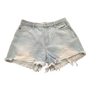 KanCan distressed denim shorts